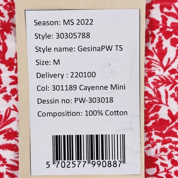 Part Two Women's Gesina Low-Cut V-Neck Blouse - M - Picture 7 of 7